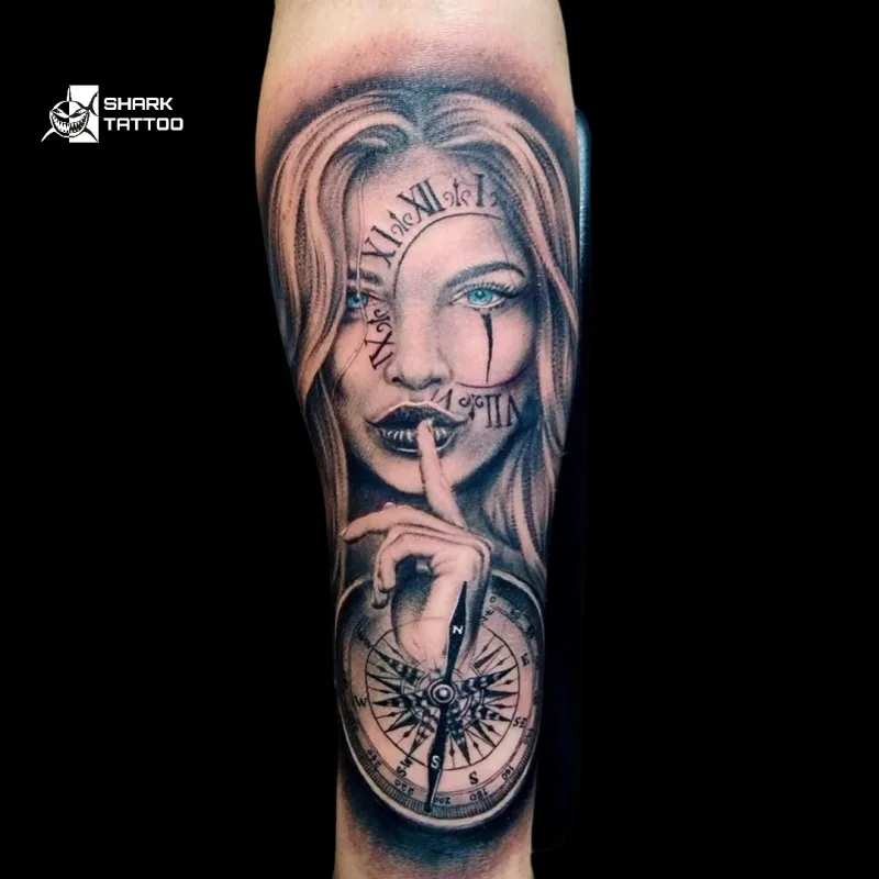 casino roulette tattoo