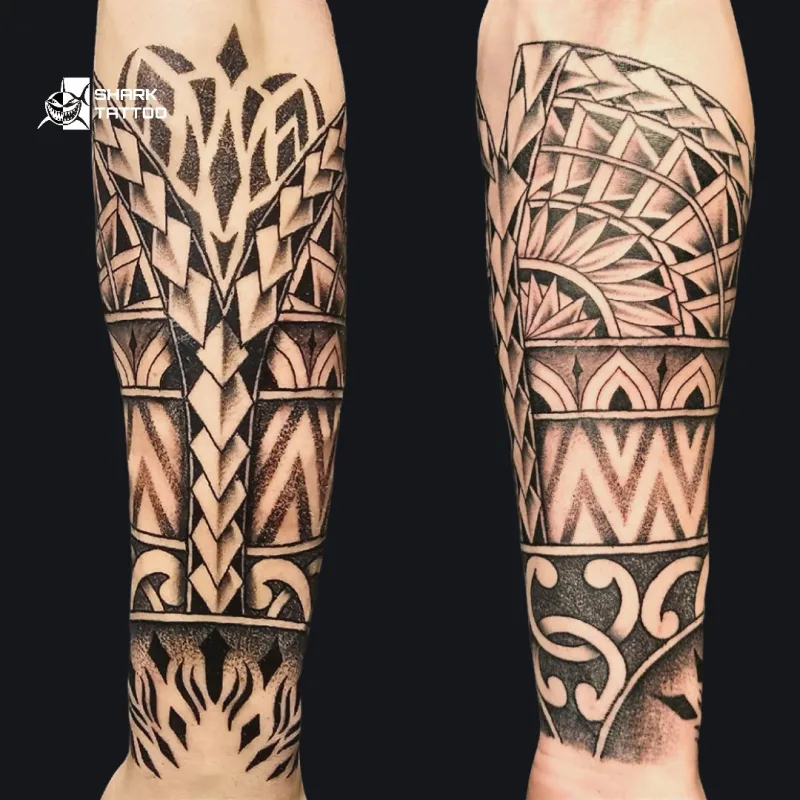 🌟 Kraftvolles Freehand-Tattoo im Maori-Stil 🌟