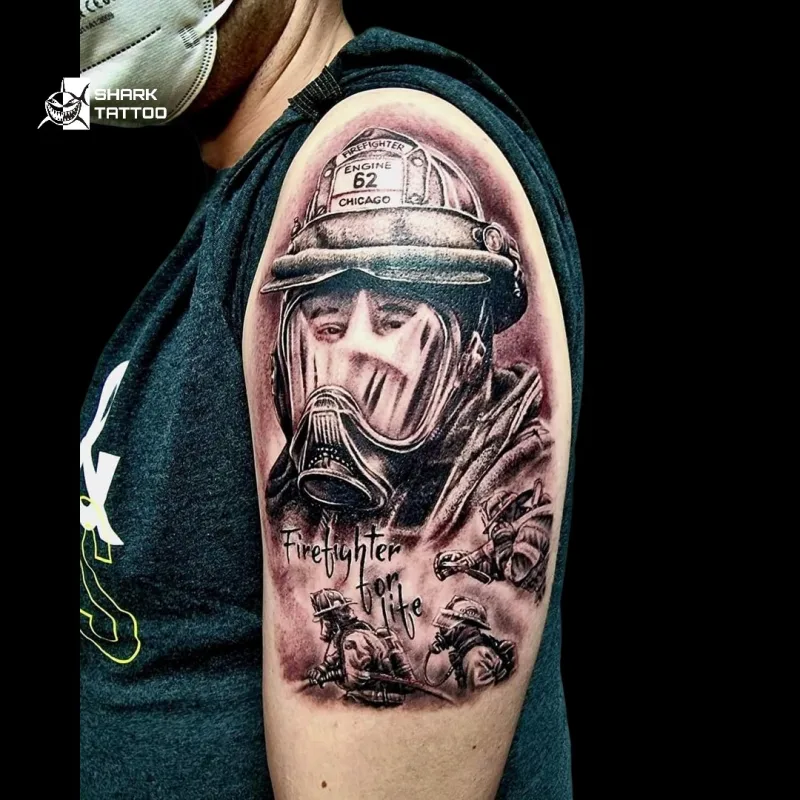 firefighter tattoo